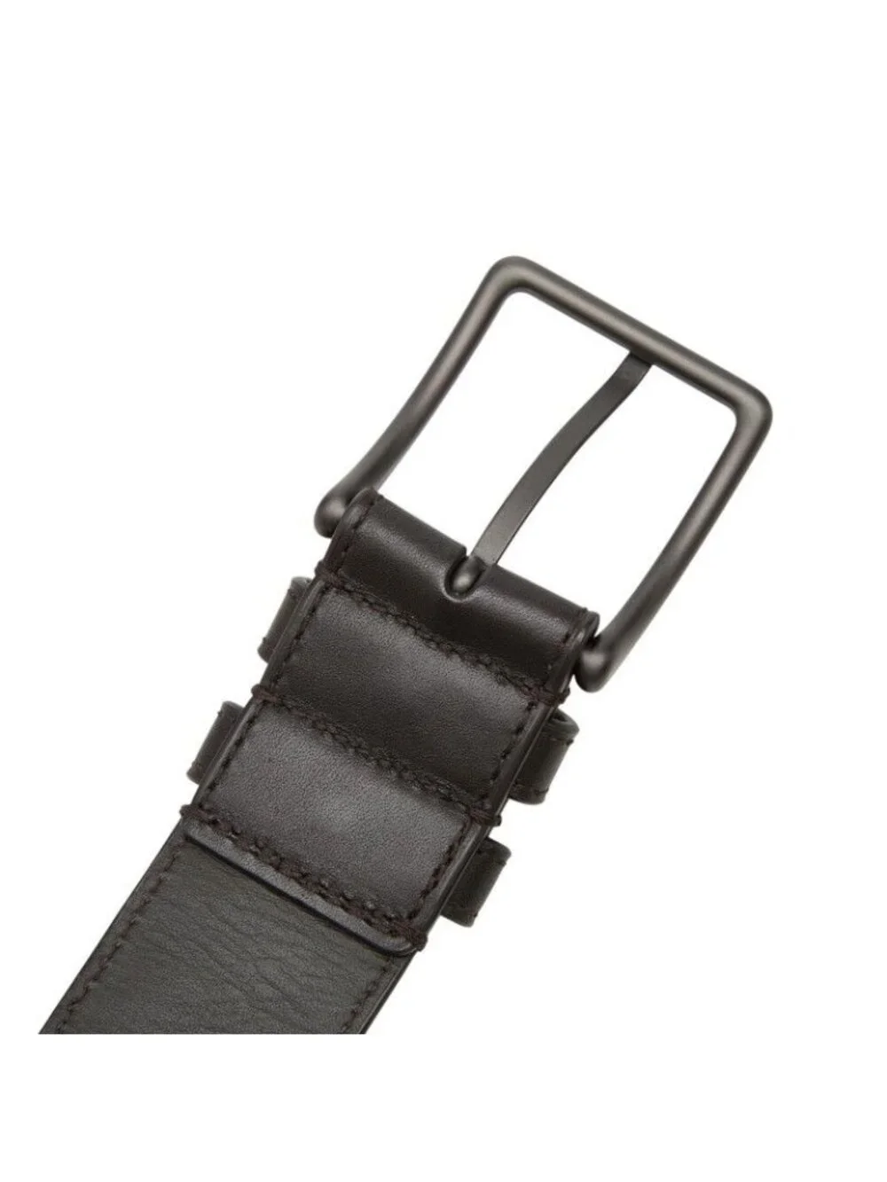 Bottega Veneta Intrecciato Belt 85 Dark Brown Leather